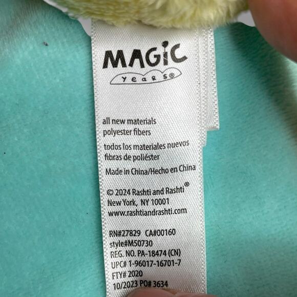 Magic Years Lovey Duck My First Easter Security Blanket Rattle Chick Plush Gift - Picture 5 of 10